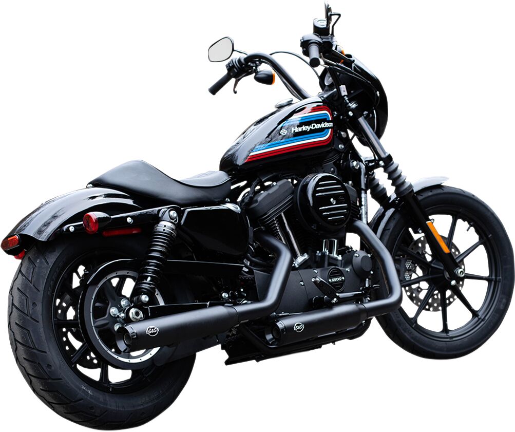 S&S CYCLE Grand National EC Slip On Mufflers Black/Black 550-1001