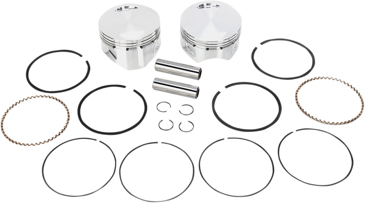 S&S CYCLE FORGED PISTON KIT 113"-ENGINE 4" +0.020" 92-1412