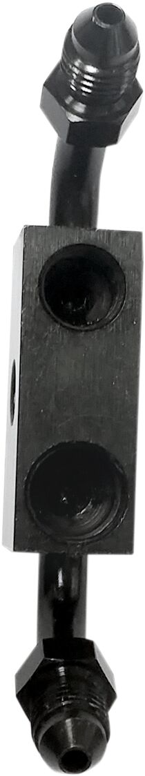 GOODRIDGE ABS ROUTER FRONT WITH 2 TUBES FOR HARLEY MCHD-023ZBK