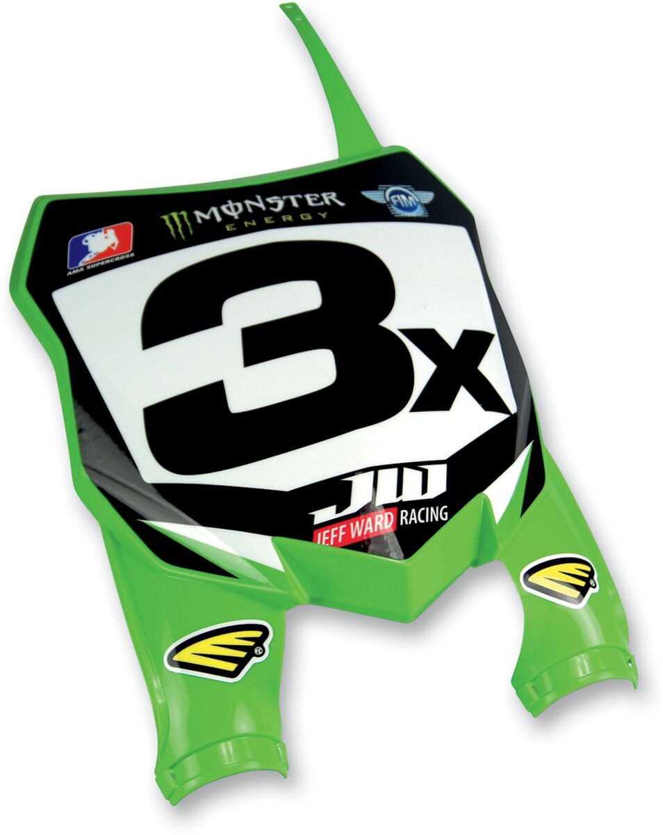 CYCRA STADIUM FRONT NUMBER PLATE KAWASAKI GREEN 1CYC-0700-72