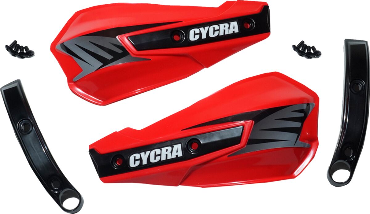 CYCRA Replacement Vortex Handshields w/ Abrasion Guards - Red 1CYC-1029-32