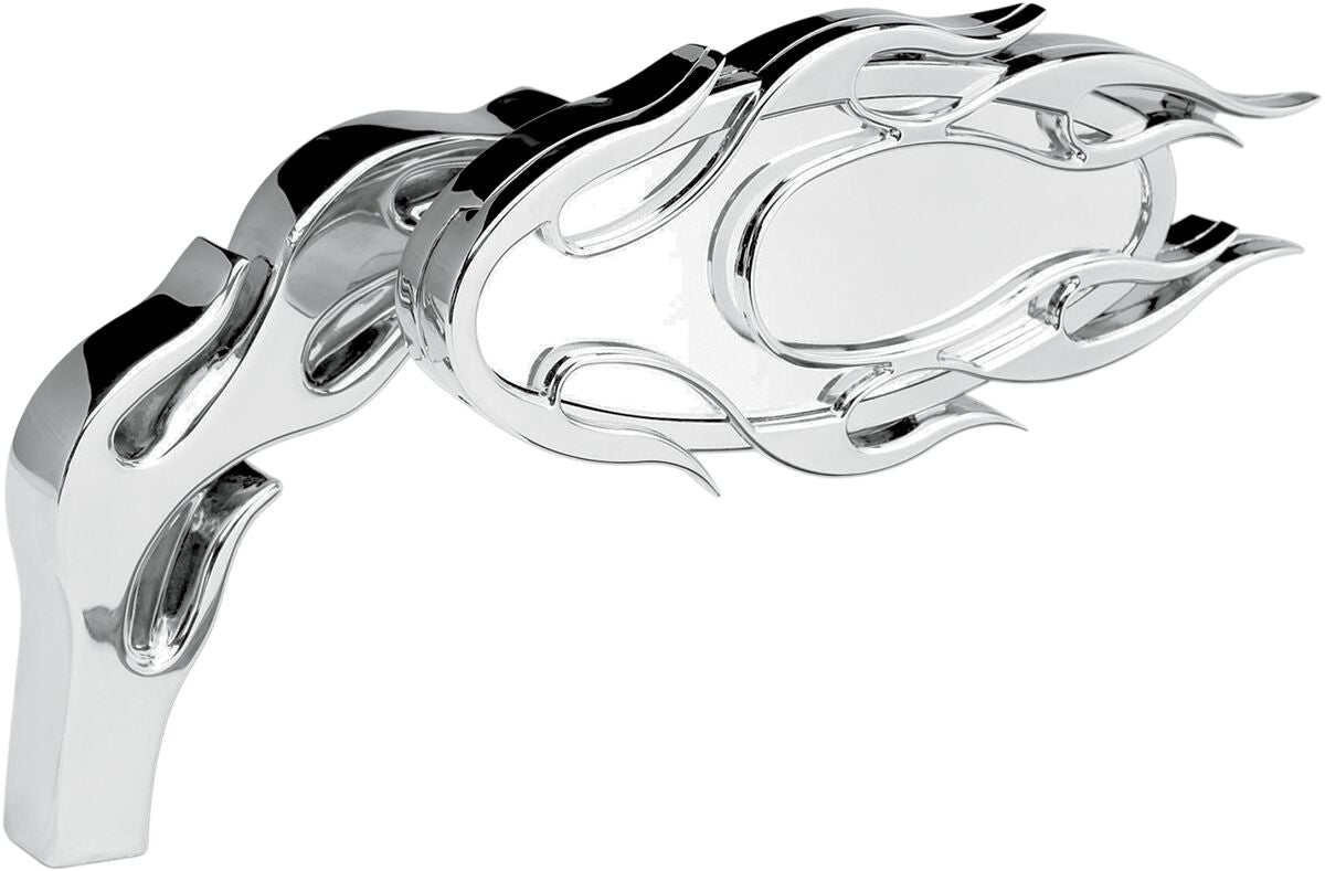 ARLEN NESS MIRROR FLAMED MICRO CHROME LEFT 13-070