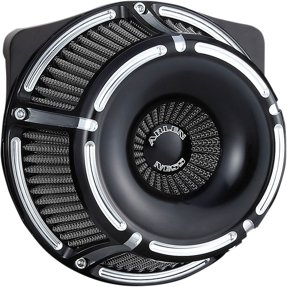ARLEN NESS AIR CLEANER KIT INVERTED BIG SUCKER SLOT TRACK BLACK 18-915