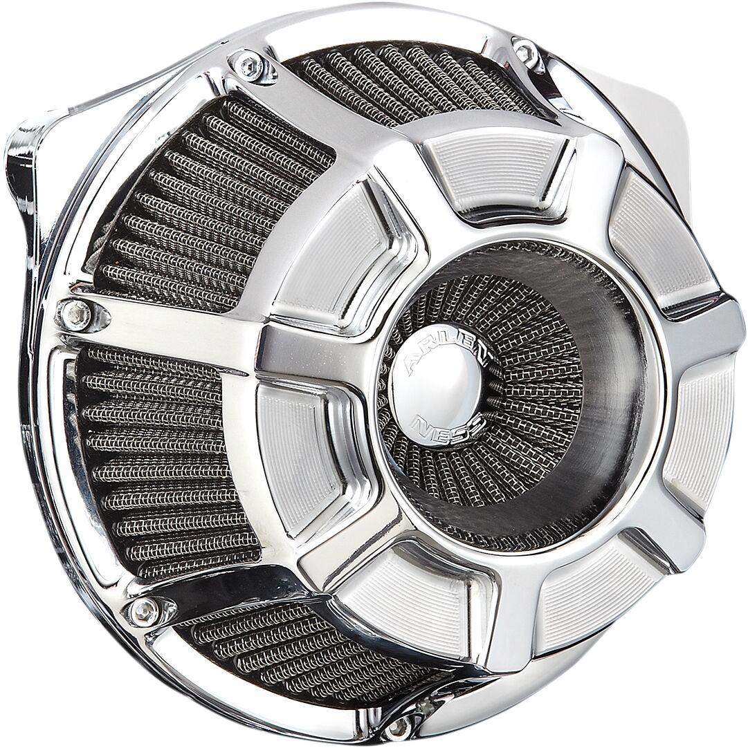 ARLEN NESS AIR CLEANER KIT INVERTED BIG SUCKER BEVELED CHROME 18-918