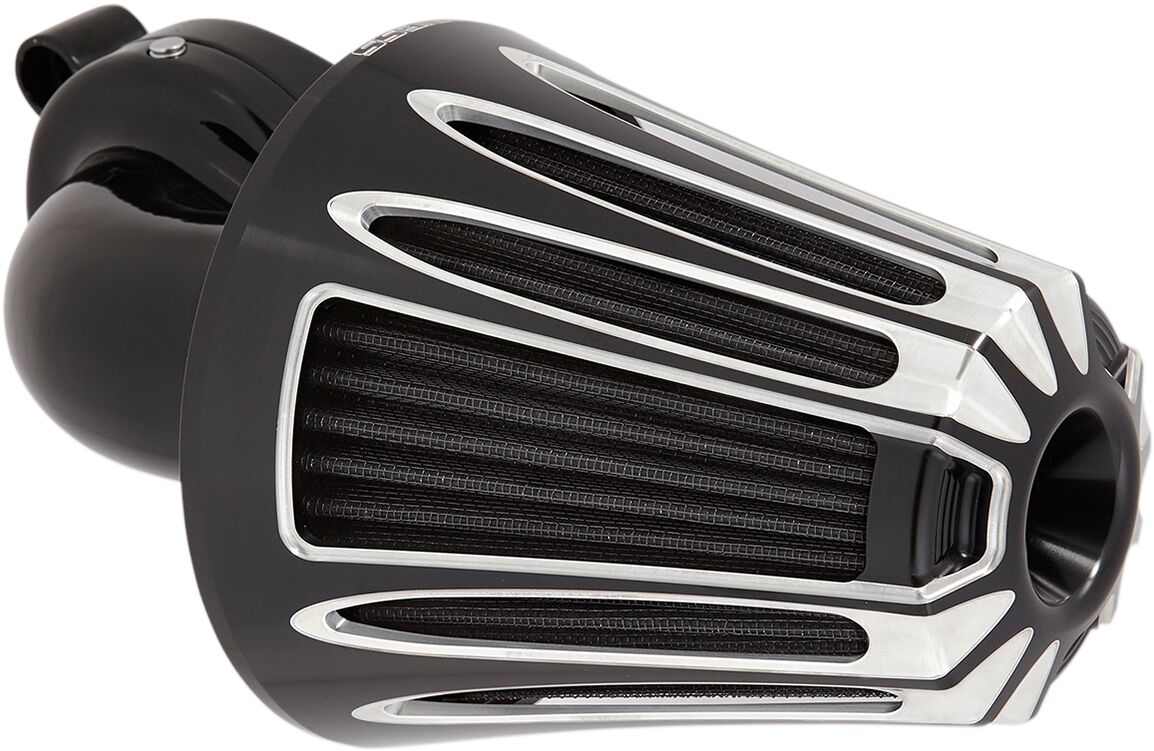 ARLEN NESS AIR CLEANER KIT MONSTER SUCKER WITH COVER DEEP CUT BLACK 81-004