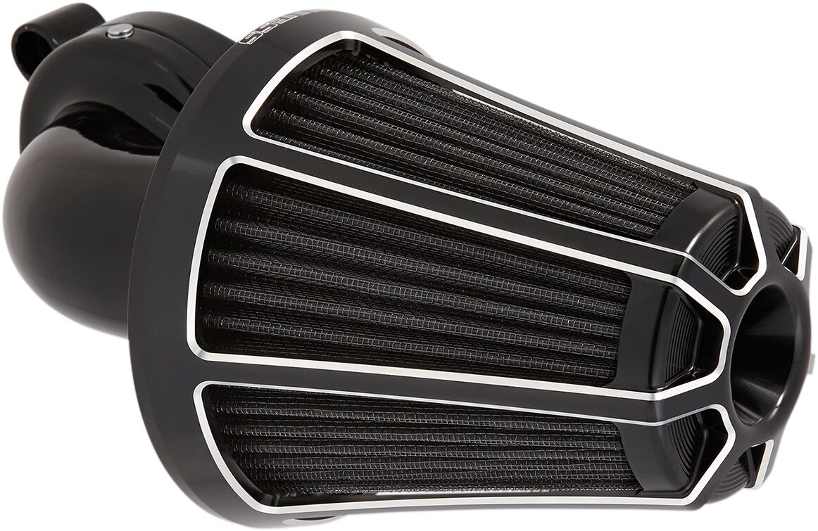 ARLEN NESS AIR CLEANER KIT MONSTER SUCKER WITH COVER BEVELED BLACK 81-008