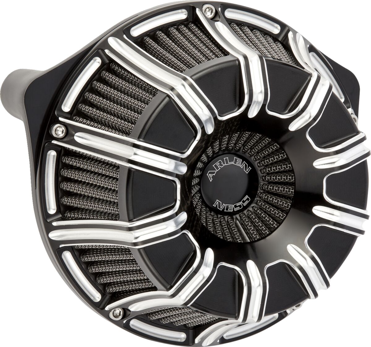 ARLEN NESS AIR CLEANER 10-GAUGE INVERTED BLACK 600-221