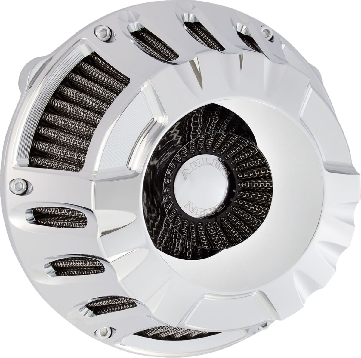 ARLEN NESS AIR CLEANER DEEP CUT INVERTED CHROME 600-228
