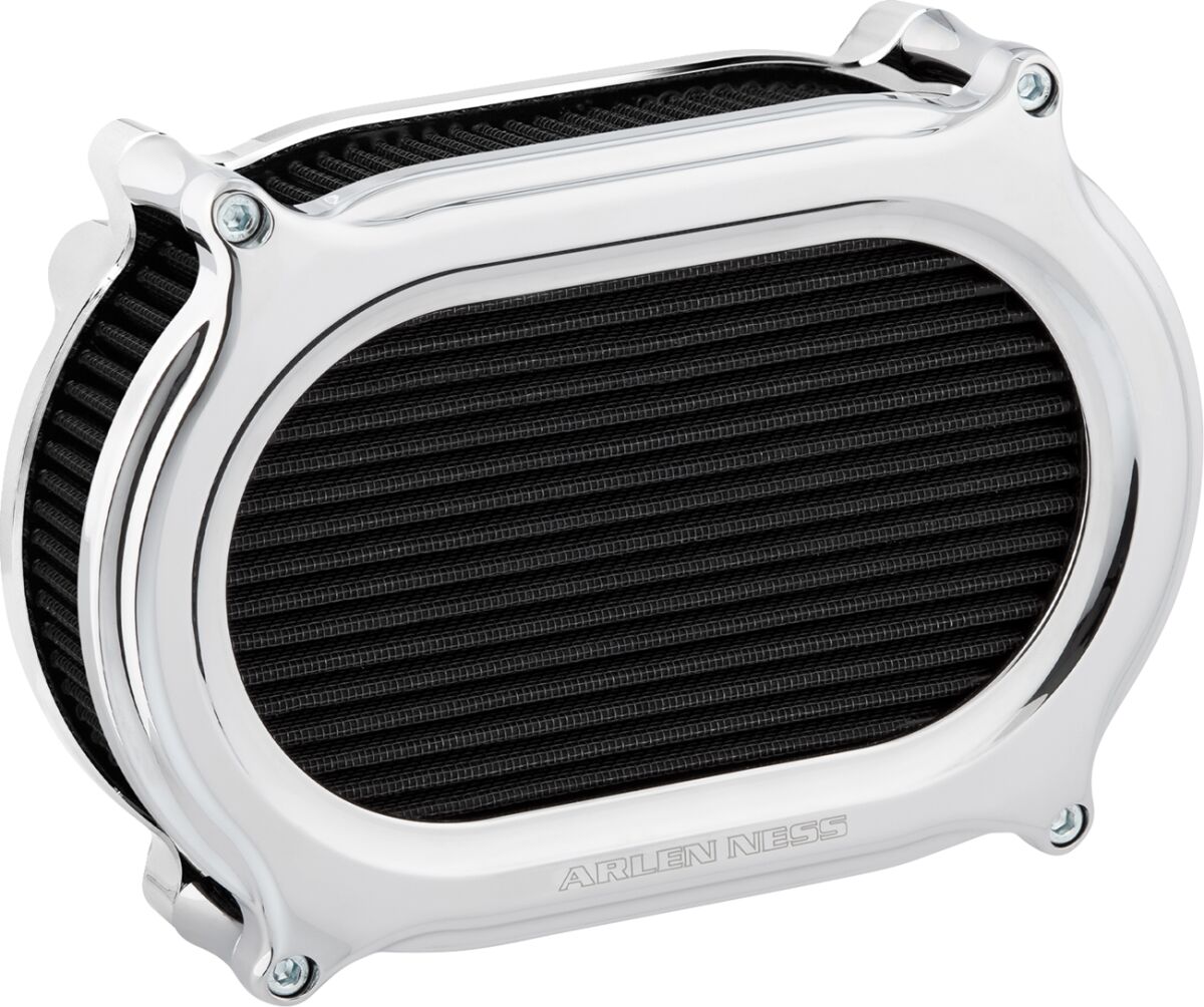 ARLEN NESS AIR CLEANER STAGE II OVAL CHROME 600-175