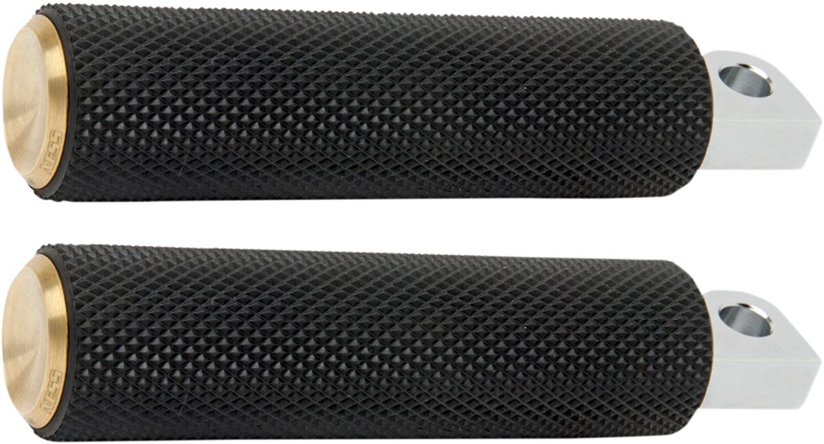 ARLEN NESS FOOTPEGS KNURLED FUSION BLACK BRASS ENDCAP 07-932