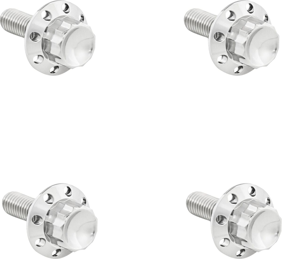 ARLEN NESS BOLTS KIT TITANIUM 12PT FRONT FENDER POLISH 300-815
