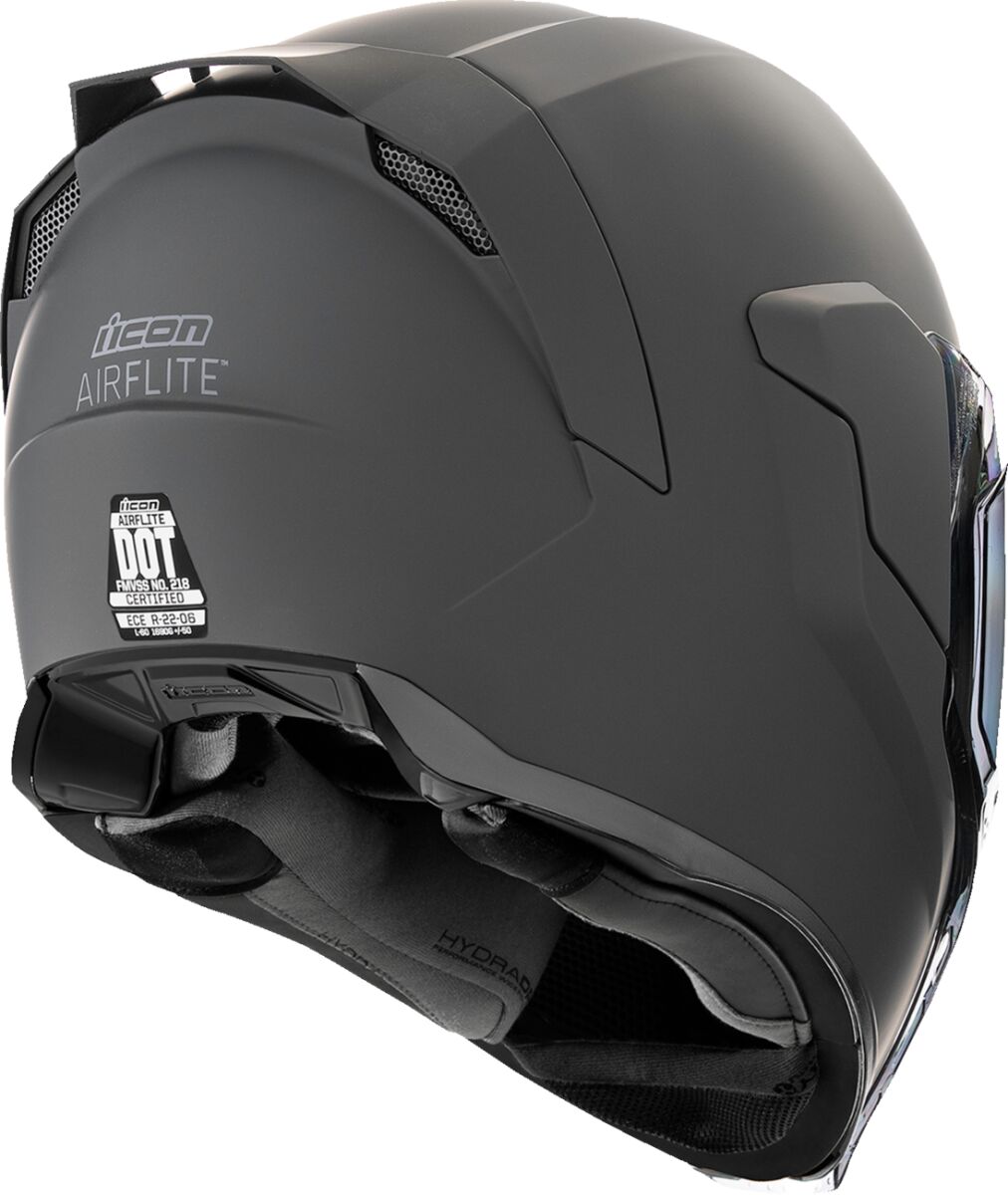 ICON HELMET AIRFLITE DARK RUB BLACK 0101-16666