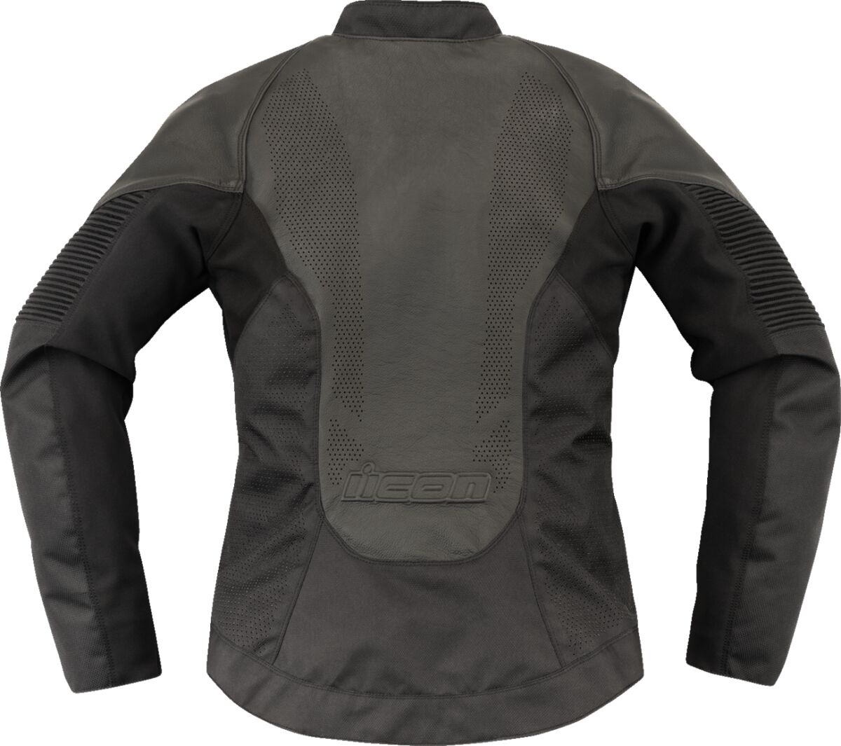 ICON JACKET WM OVERLORD3 LEATHER CE BK XL 28131086