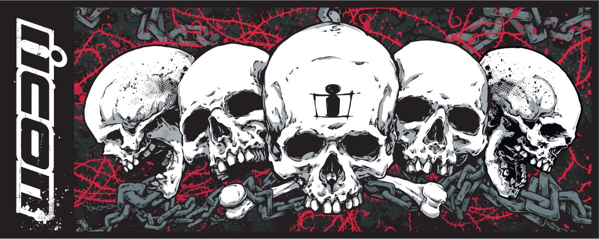 ICON ABSORBENT PIT PAD LG SKULL HC80200ICONSKUL