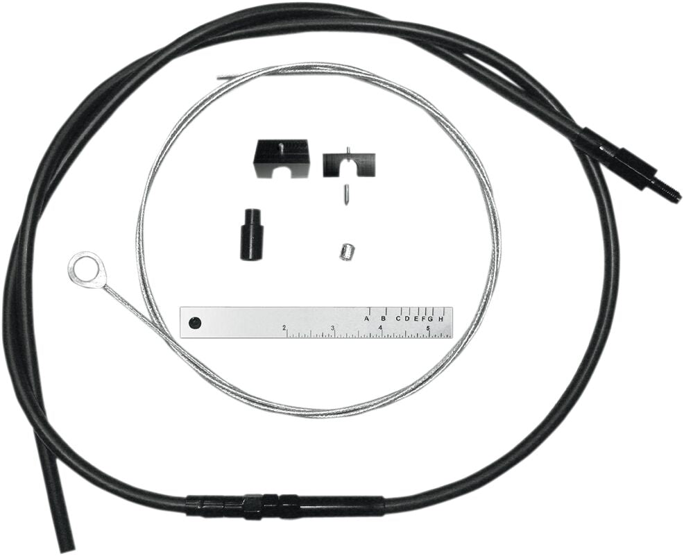 MAGNUM SHIELDING CLUTCH CABLE BUILDER KIT BYO® VINYL CHROME BLACK 498252