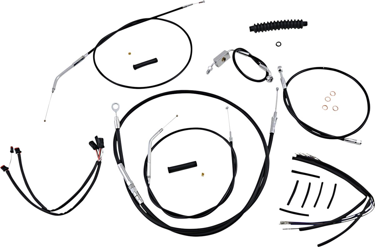 MAGNUM SHIELDING Black/Chrome XR Control Cable Kit 489673