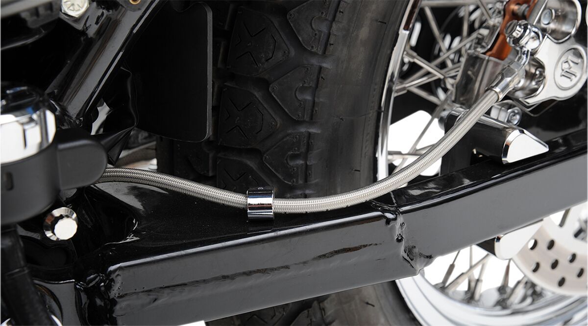 MAGNUM SHIELDING BRAKE LINE BYO® NON-ABS 25' STAINLESS WITH CLEAR COAT 395025A