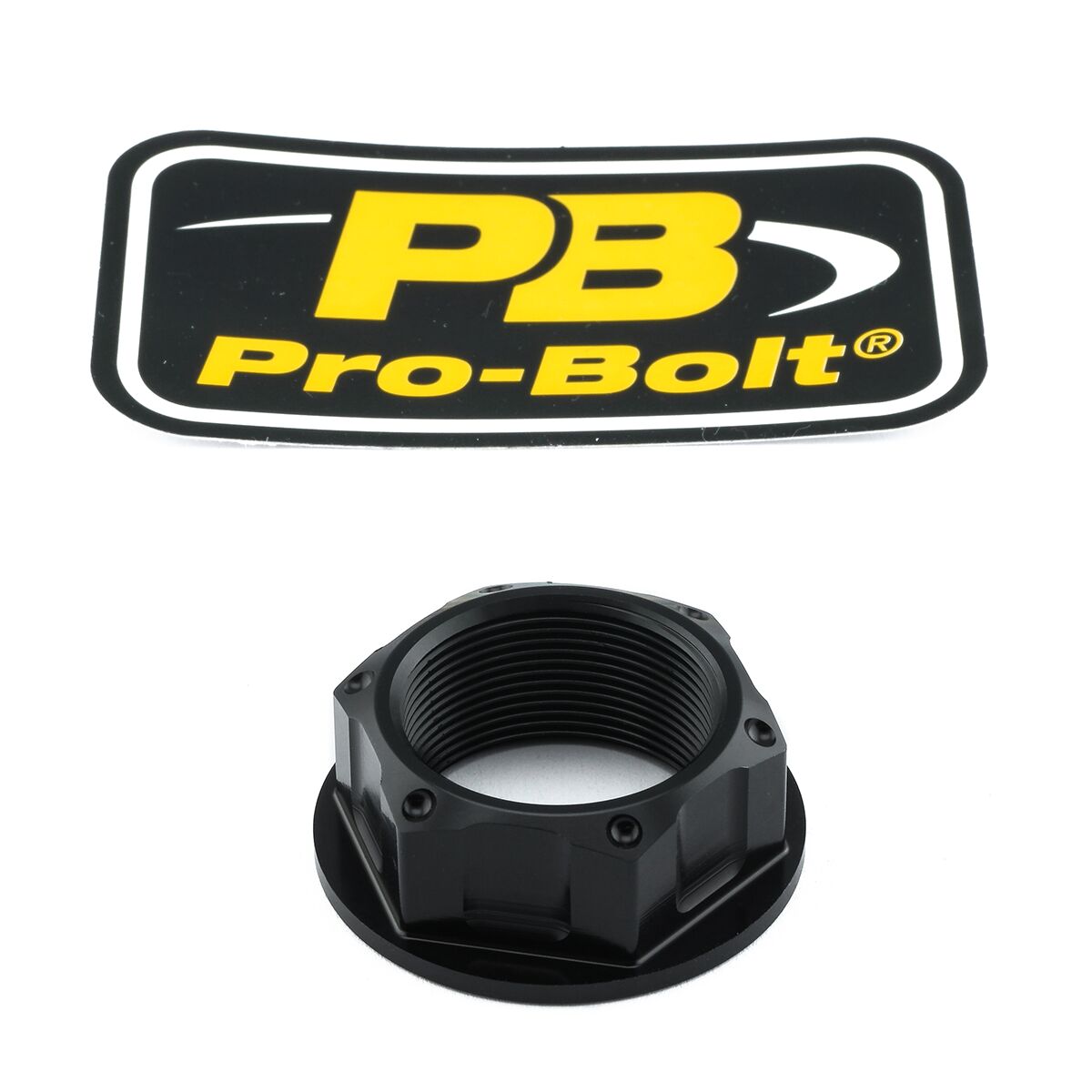 PRO BOLT NUT TOP YOKE M24X1.00 BLACK LTYOKEO10BK