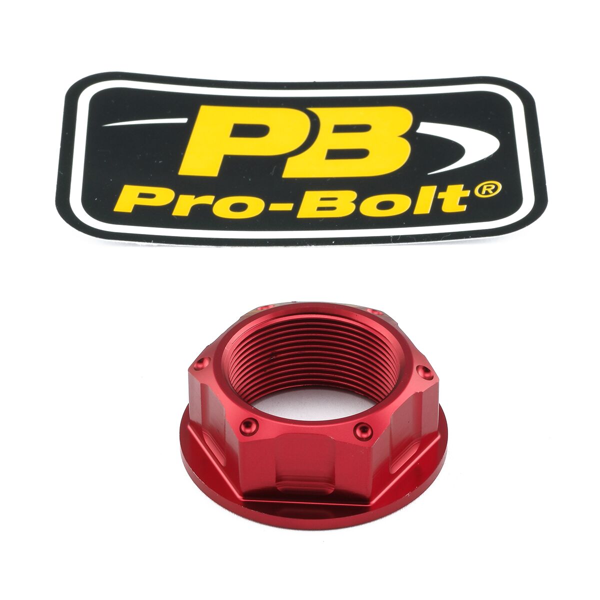 PRO BOLT NUT TOP YOKE M24X1.00 RED LTYOKEO10R