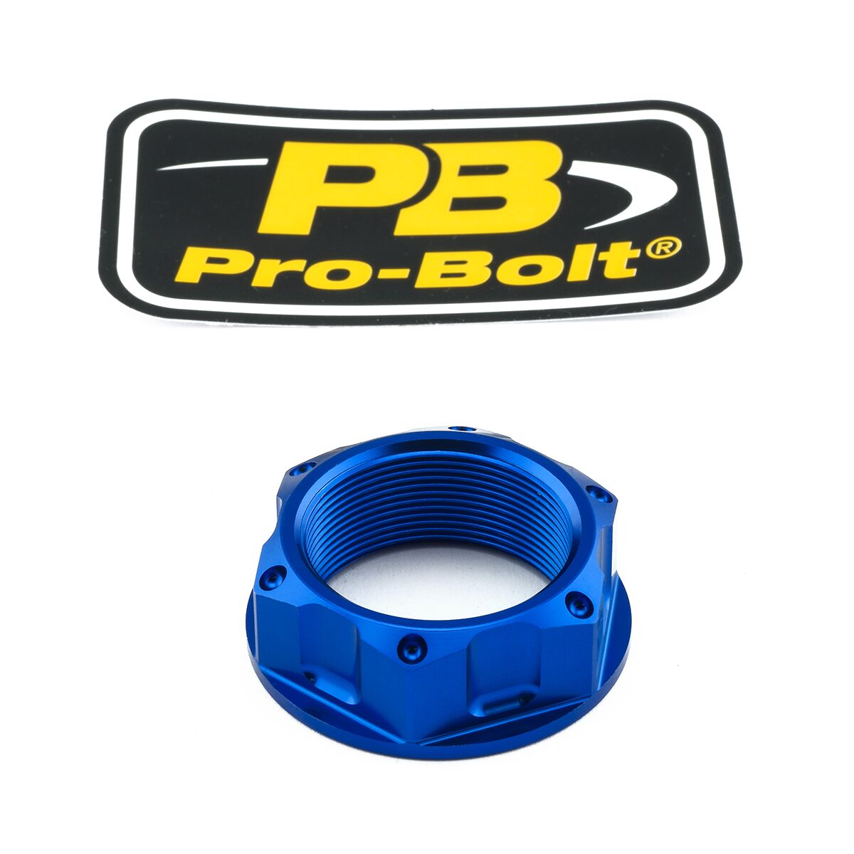 PRO BOLT NUT TOP YOKE M28X1.00 BLUE LTYOKEO40B