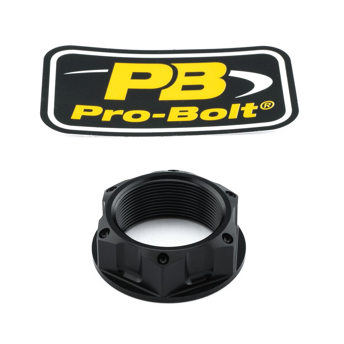 PRO BOLT NUT TOP YOKE M28X1.00 BLACK LTYOKEO40BK