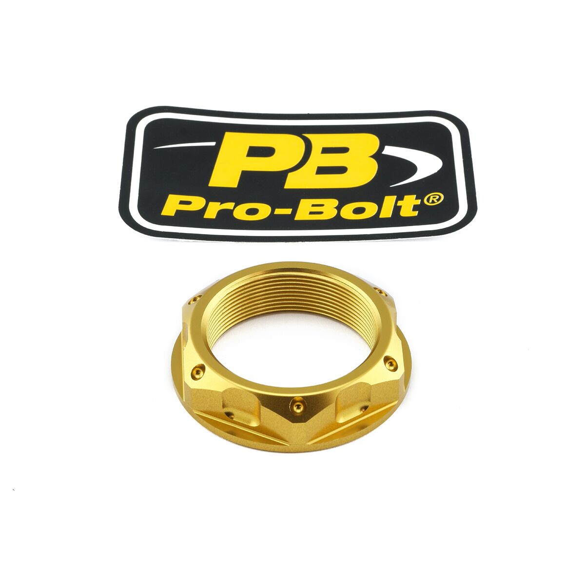 PRO BOLT NUT TOP YOKE M33X1.00 GOLD LTYOKEO60G