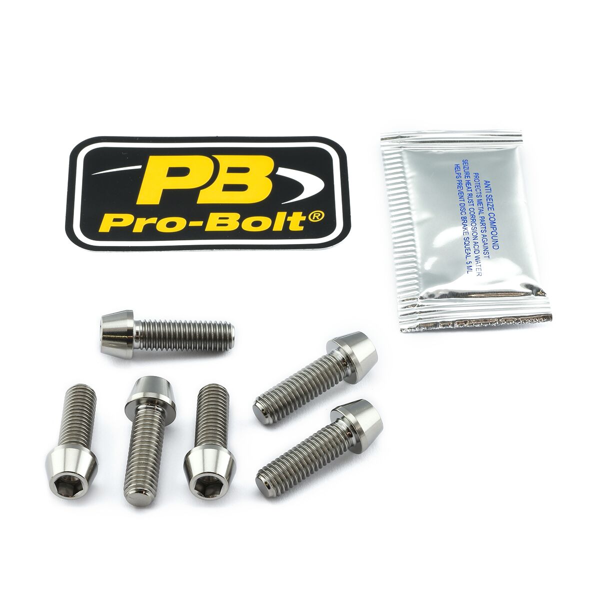PRO BOLT CLIP ON HB BOLT KIT TIT TICLIPBAR140