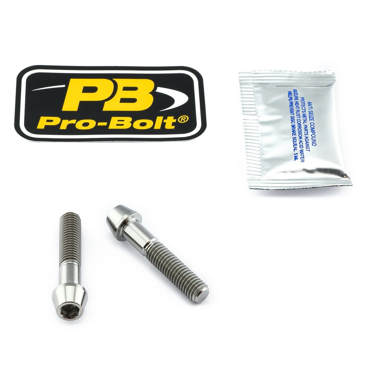 PRO BOLT CLIP ON HB BOLT KIT TIT TICLIPBAR180