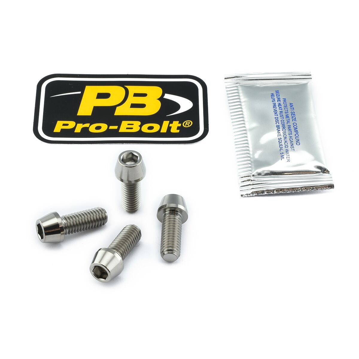 PRO BOLT CLIP ON HB BOLT KIT TIT TICLIPBAR290