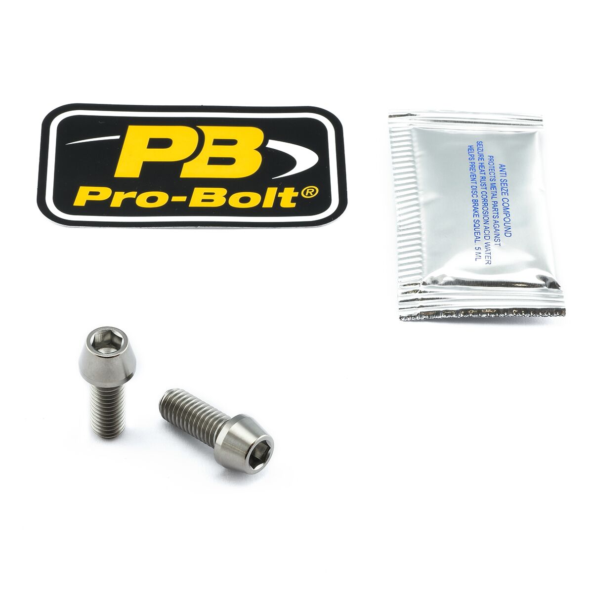 PRO BOLT CLIP ON HB BOLT KIT TIT TICLIPBAR400