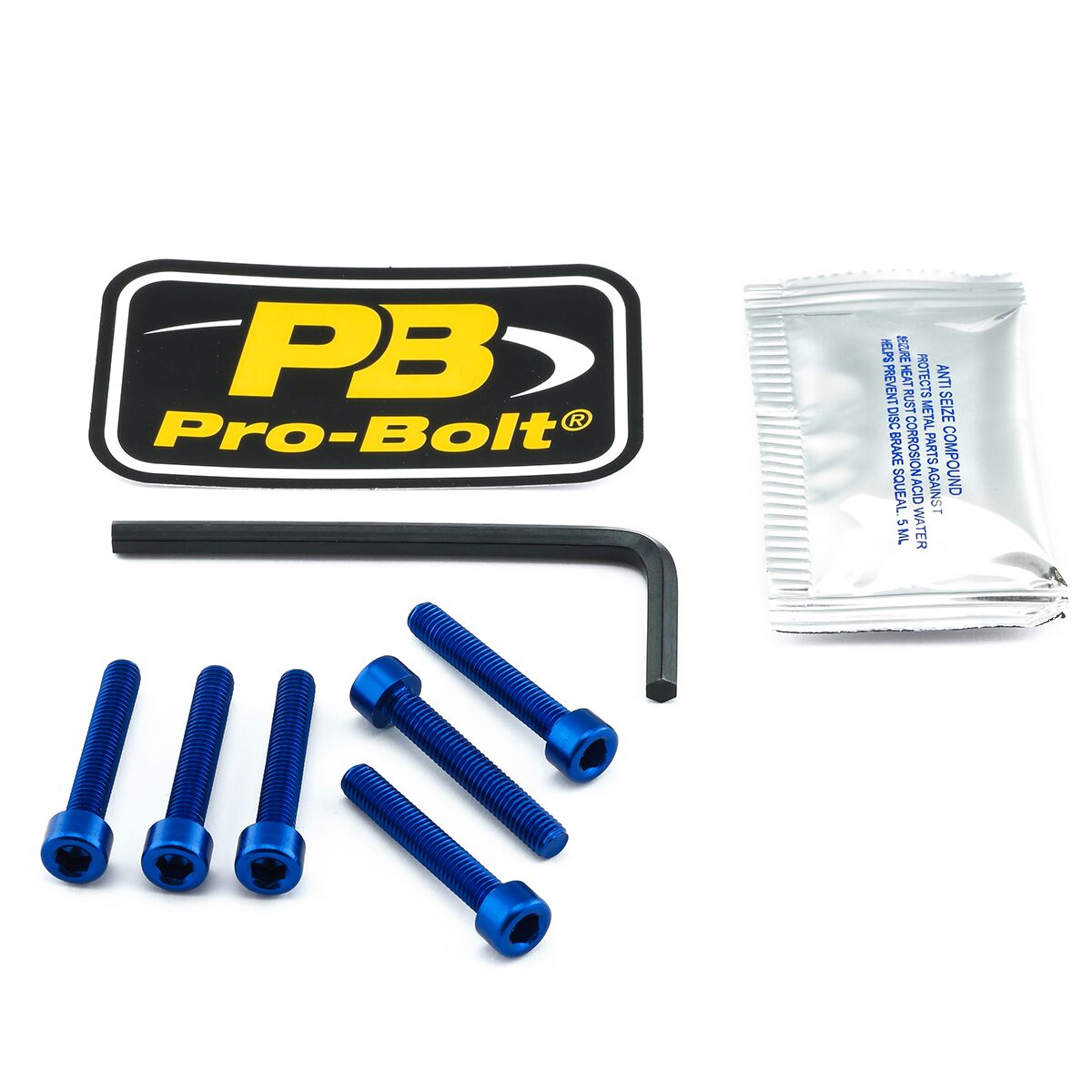 PRO BOLT BOLT KIT FUEL CAP BLUE TBM060B
