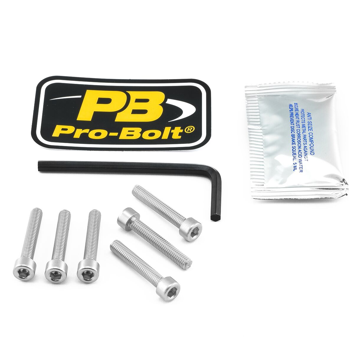 PRO BOLT BOLT KIT FUEL CAP SILVER TBM060S