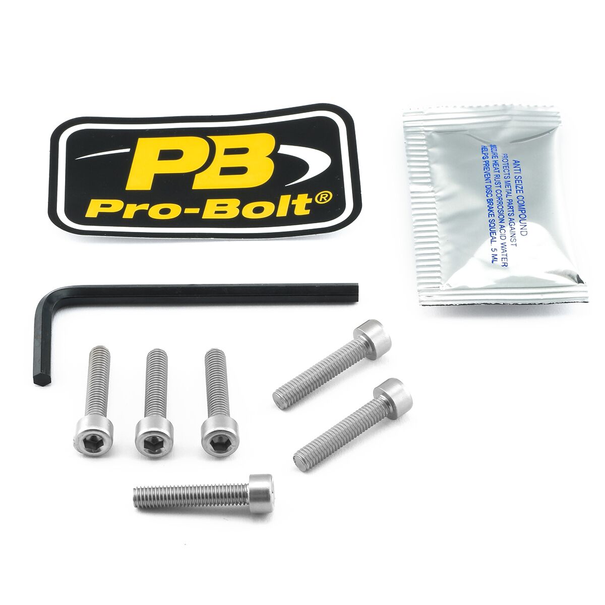 PRO BOLT BOLT KIT FUEL CAP SILVER TBMWS