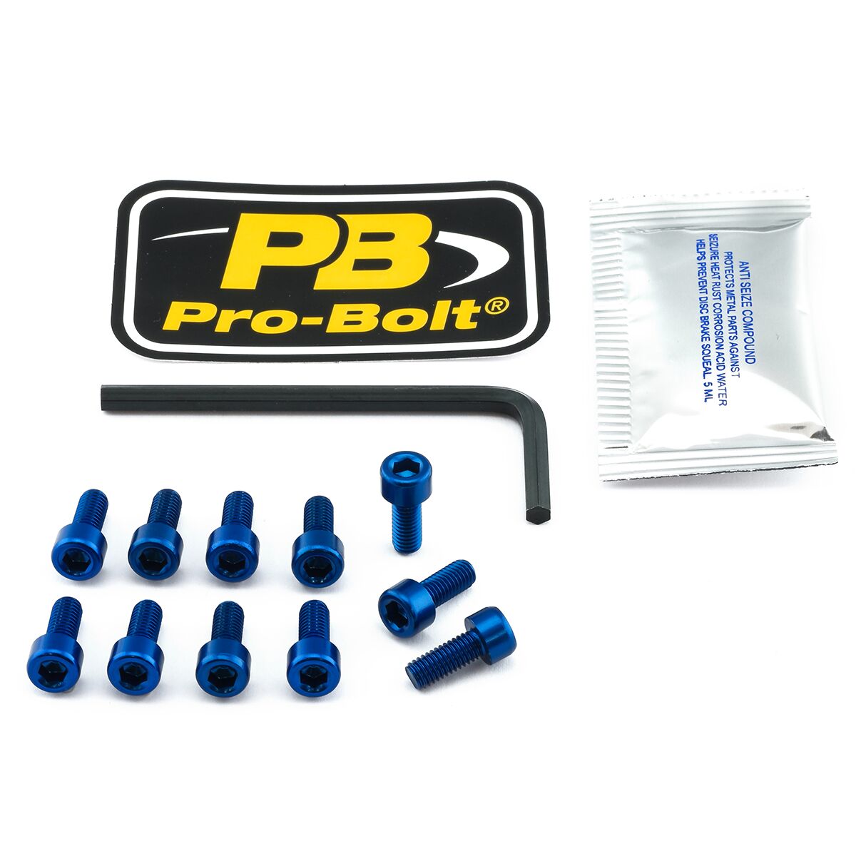 PRO BOLT BOLT KIT FUEL CAP BLUE TDU034B