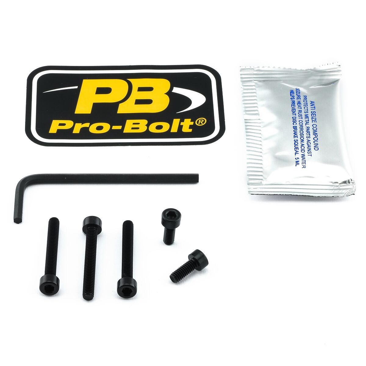PRO BOLT BOLT KIT FUEL CAP BLACK THO120BK