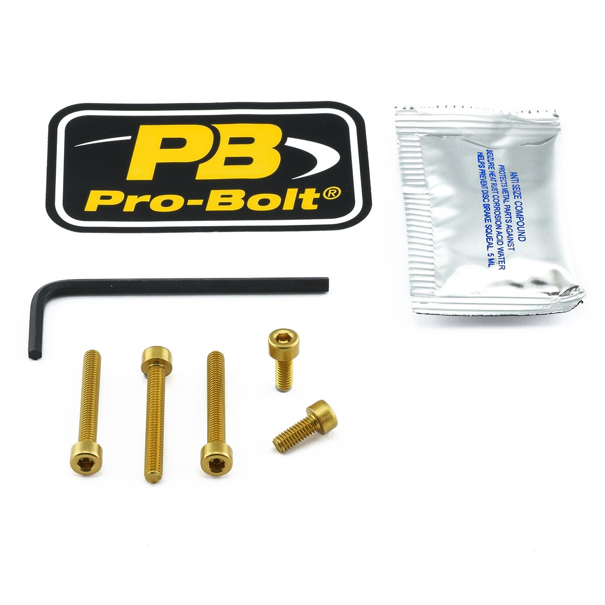 PRO BOLT BOLT KIT FUEL CAP GOLD THO120G