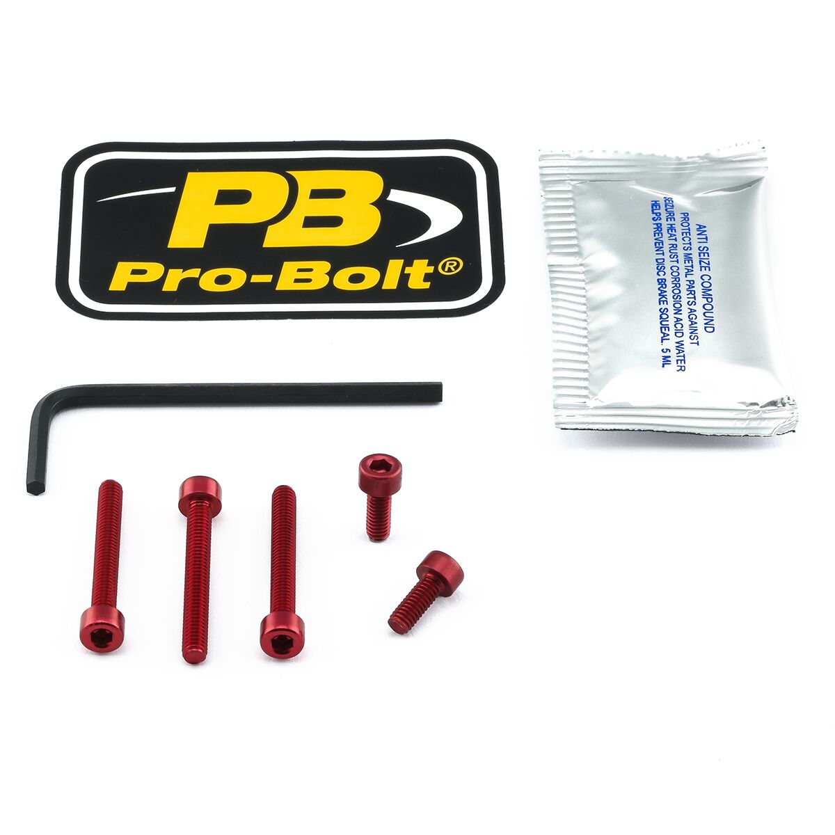 PRO BOLT BOLT KIT FUEL CAP RED THO120R