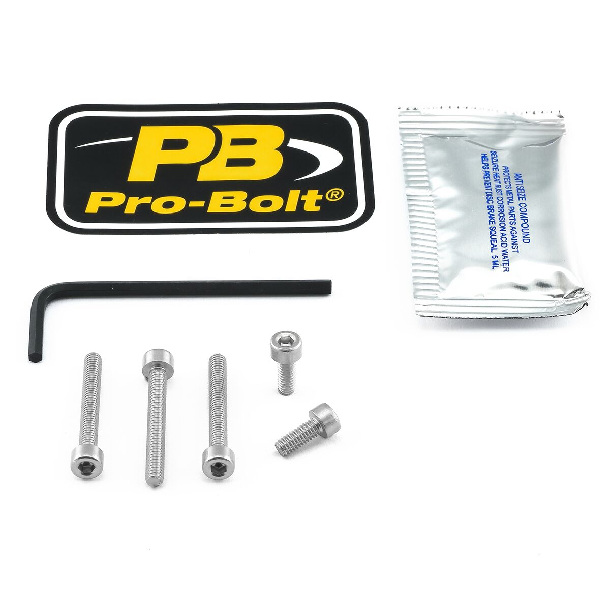 PRO BOLT BOLT KIT FUEL CAP SILVER THO120S