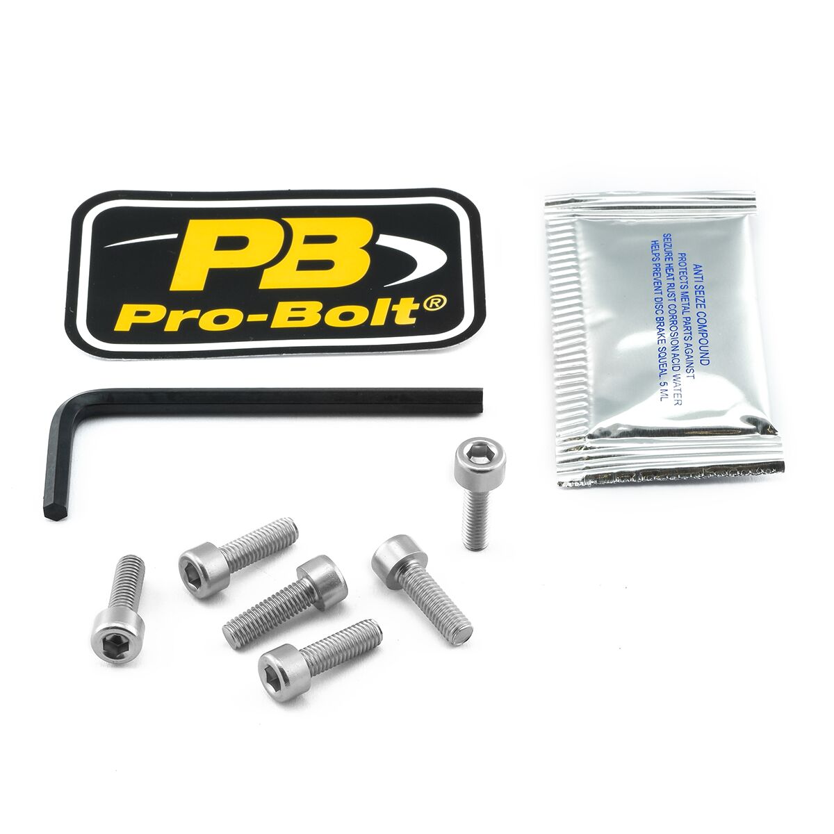 PRO BOLT BOLT KIT FUEL CAP SILVER TKA055S