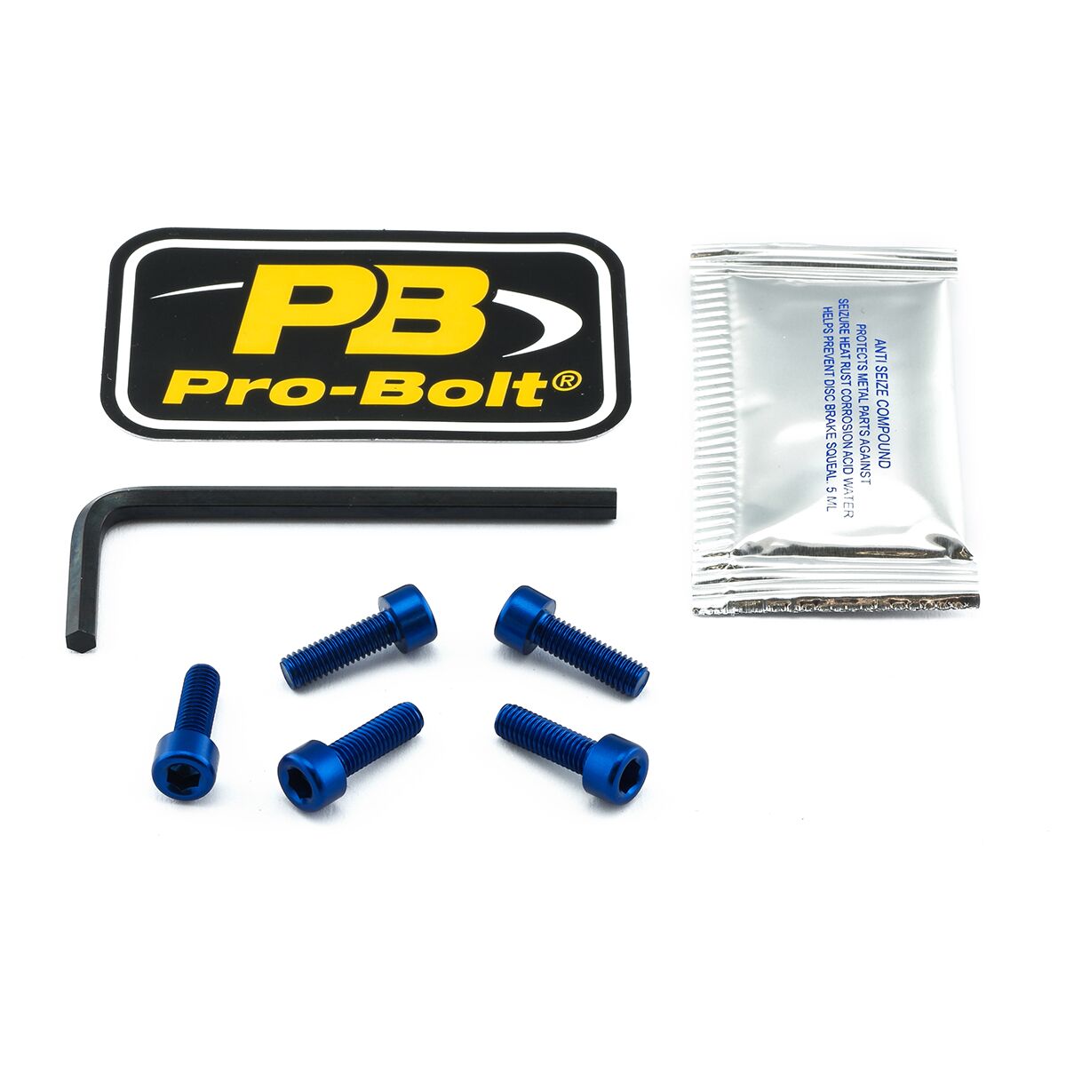 PRO BOLT BOLT KIT FUEL CAP BLUE TKA100B