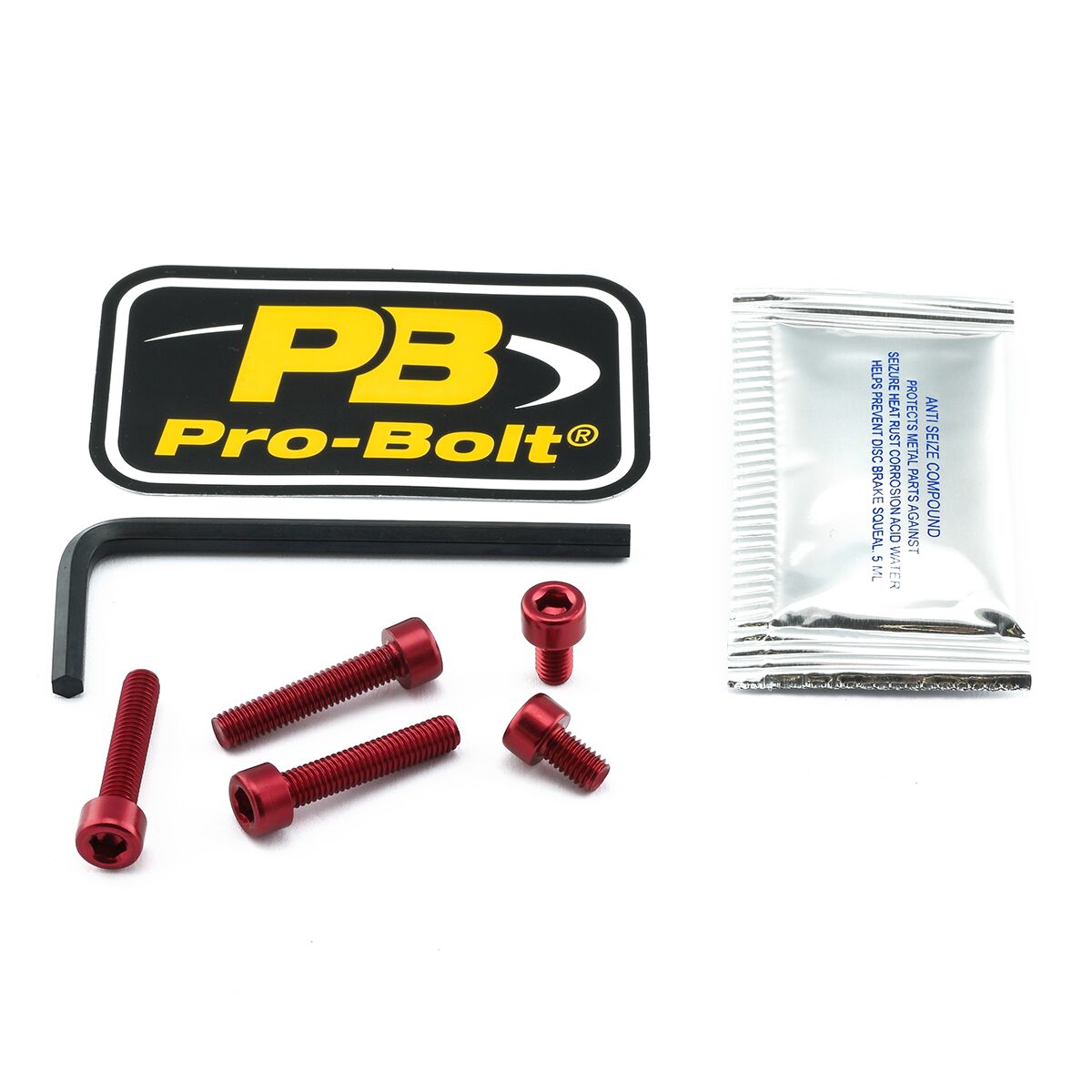 PRO BOLT BOLT KIT FUEL CAP RED TKA301R