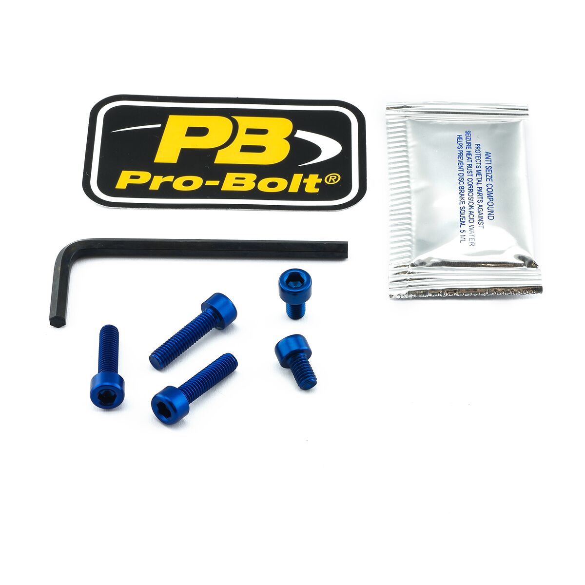 PRO BOLT BOLT KIT FUEL CAP BLUE TSU093B