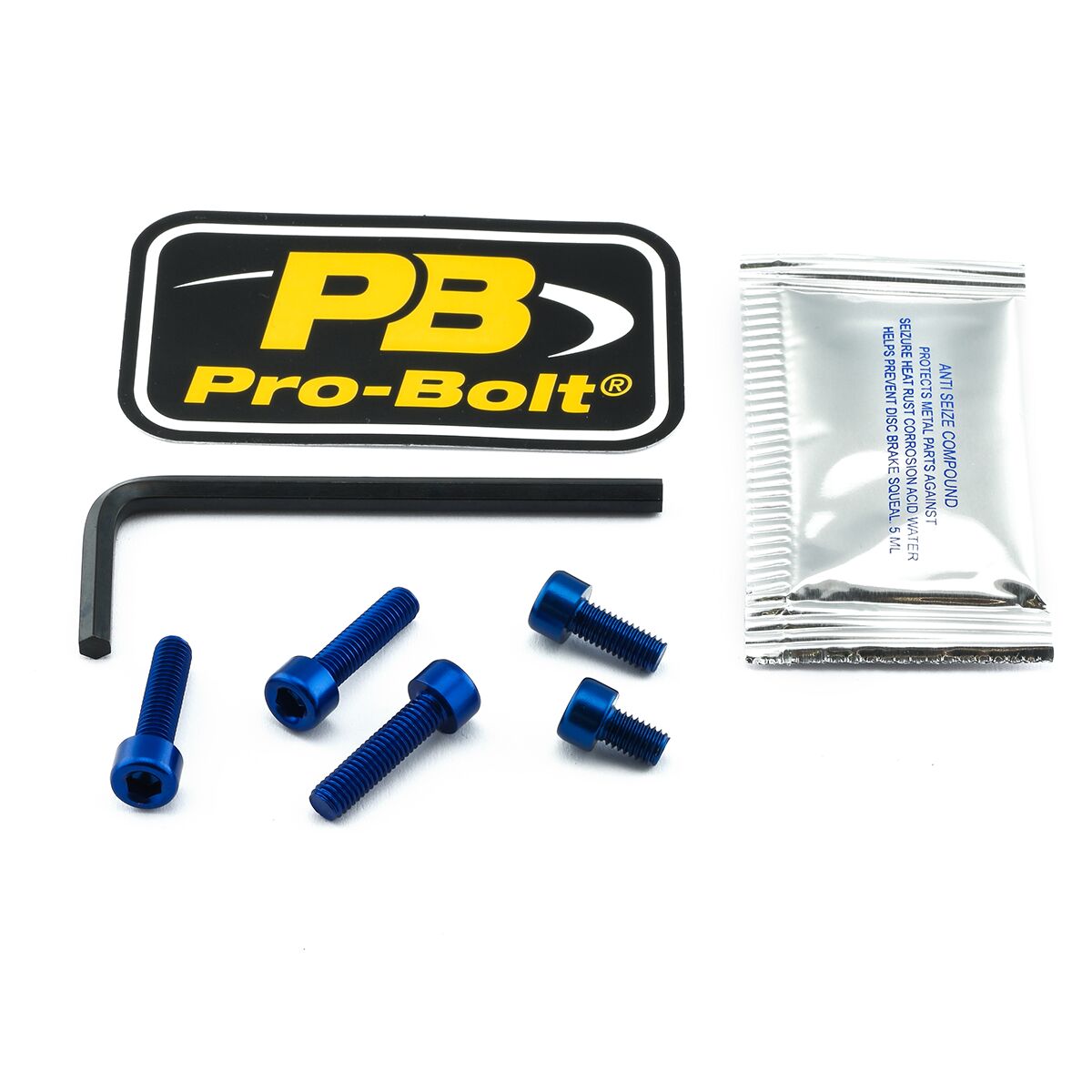 PRO BOLT BOLT KIT FUEL CAP BLUE TSU172B