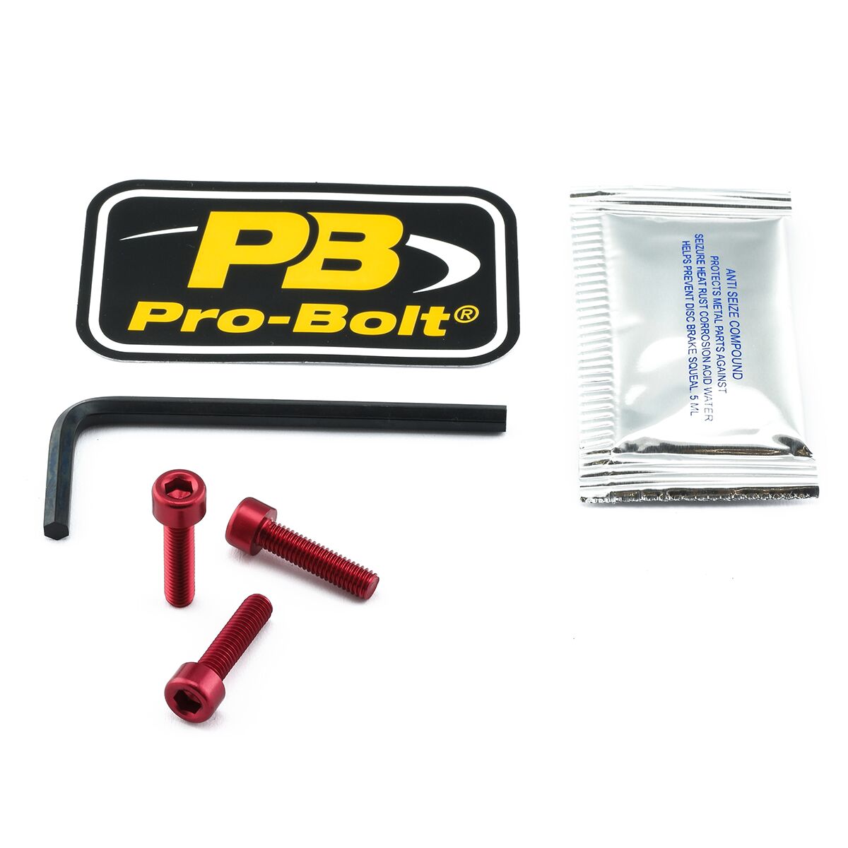 PRO BOLT BOLT KIT FUEL CAP RED TYA407R
