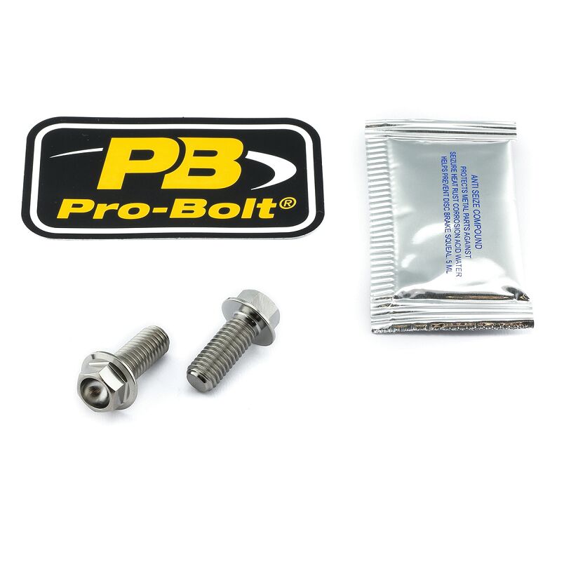 PRO BOLT BRAKE CALIPER MOUNTING KIT TITANIUM TIRBMON110