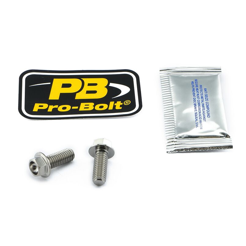 PRO BOLT BRAKE CALIPER MOUNTING KIT TITANIUM TIRBMON170