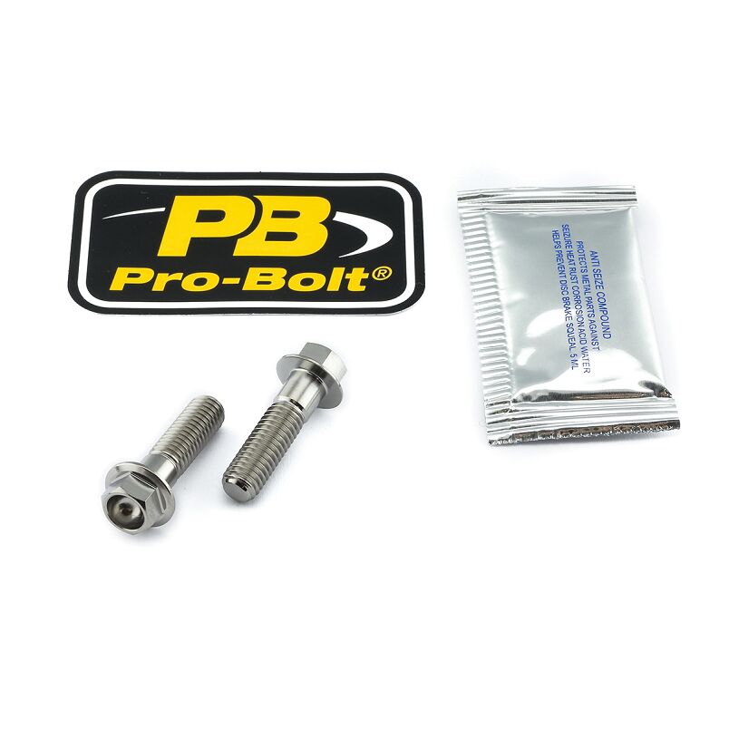 PRO BOLT BRAKE CALIPER MOUNTING KIT TITANIUM TIRBMON90
