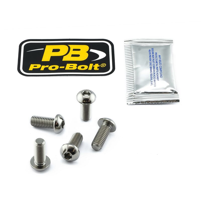 PRO BOLT BRAKE ROTOR BOLT KIT TITANIUM TI5DISCDUC30