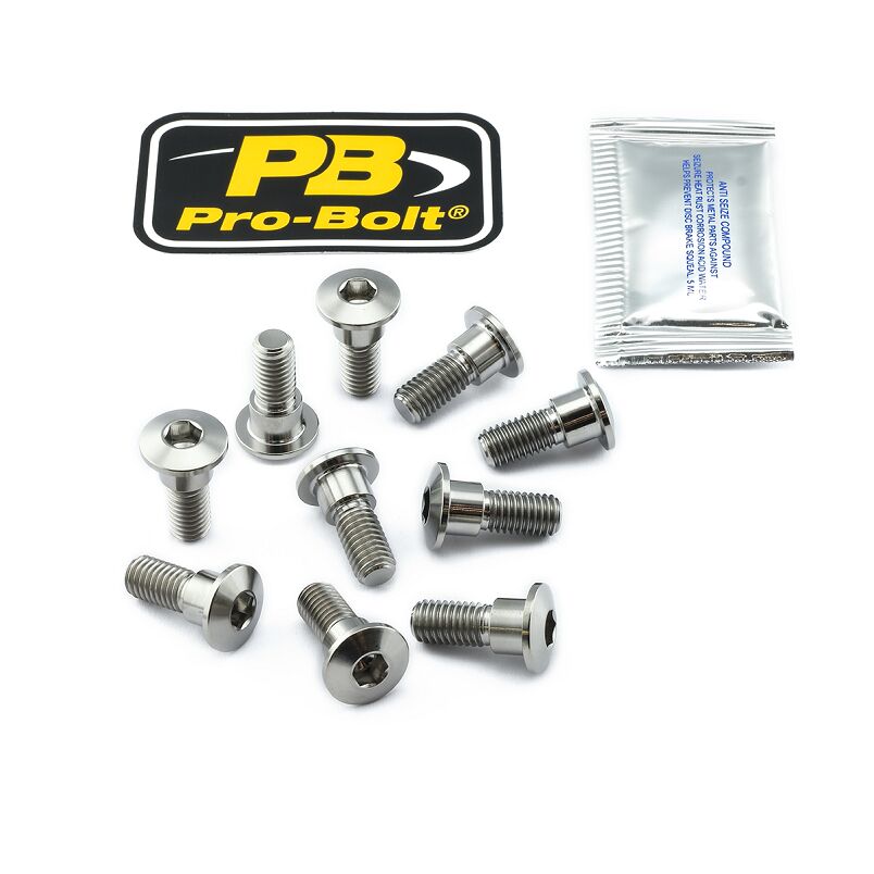 PRO BOLT BRAKE ROTOR BOLT KIT TITANIUM TI10DISCSUZ20