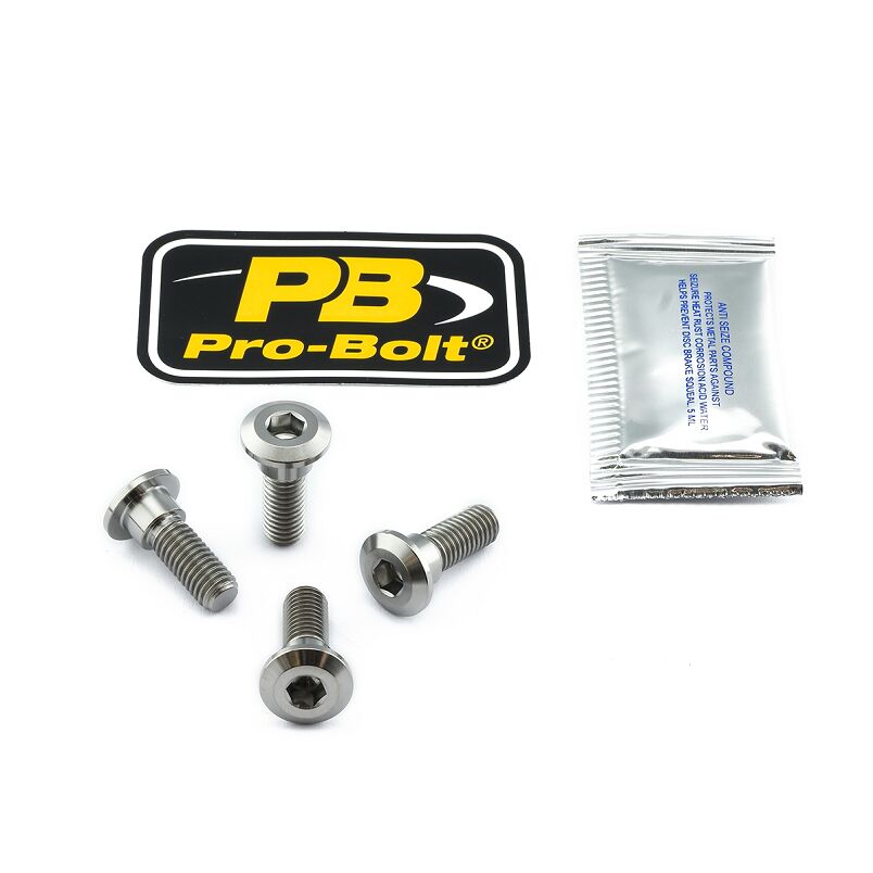 PRO BOLT BRAKE ROTOR BOLT KIT TITANIUM TI4DISCHONRE